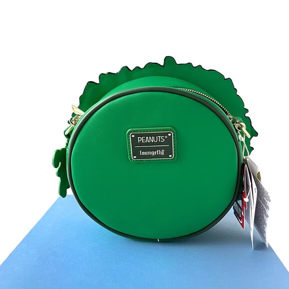 Loungefly Snoopy Christmas Wreath Crossbody Woodstock Peanuts Light Up Holiday - Picture 3 of 13